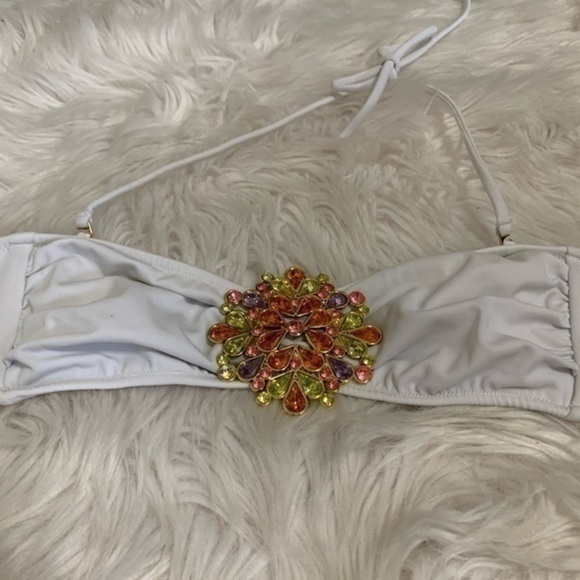 Victoria Secret White Bandeau Bikini Top XS - Picture 4 of 6